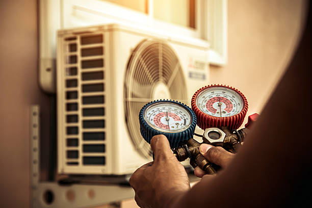 Professional Ductwork Repair technician working in Mont Vernon, NH